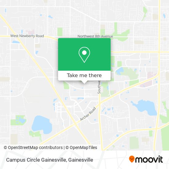 Campus Circle Gainesville map