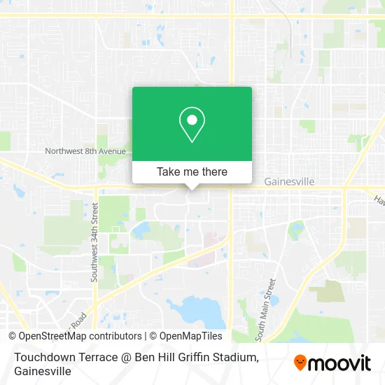 Touchdown Terrace @ Ben Hill Griffin Stadium map