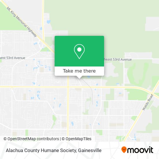 Mapa de Alachua County Humane Society