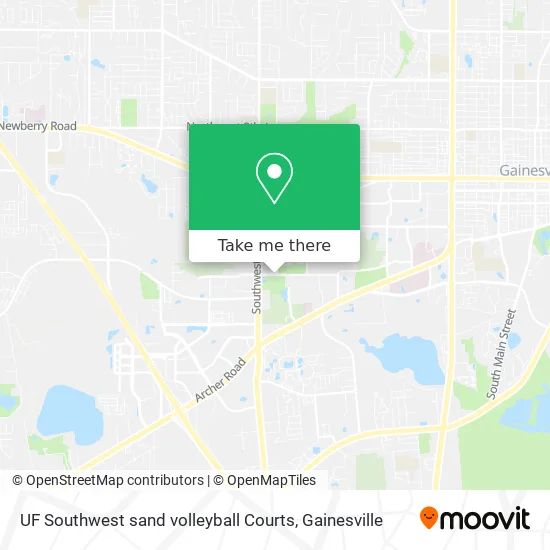 Mapa de UF Southwest sand volleyball Courts