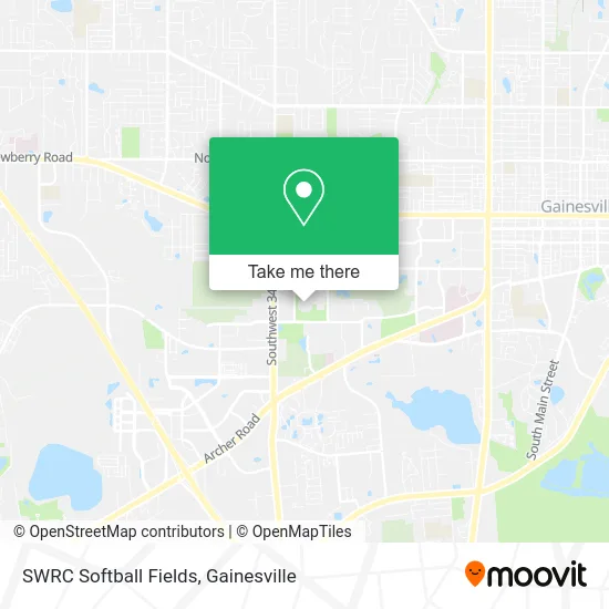 SWRC Softball Fields map