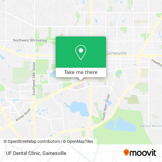 UF Dental Clinic map