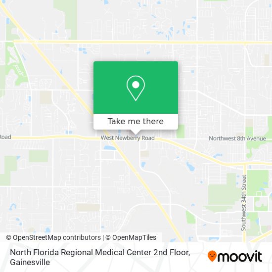 North Florida Regional Medical Center 2nd Floor map