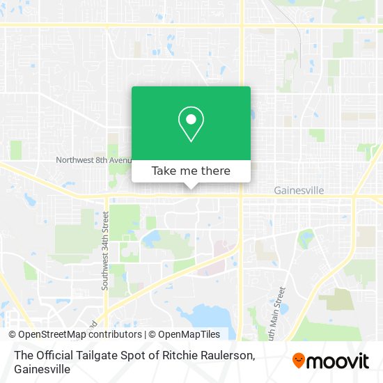 The Official Tailgate Spot of Ritchie Raulerson map