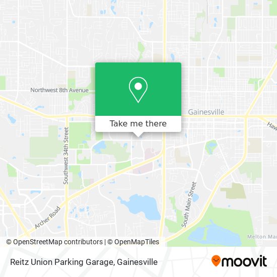 Reitz Union Parking Garage map