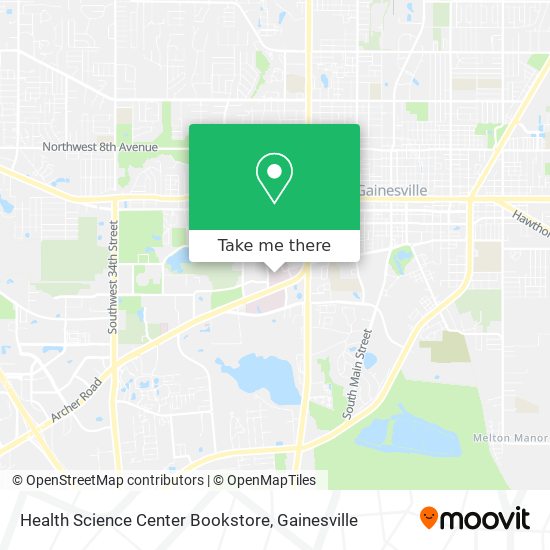 Mapa de Health Science Center Bookstore