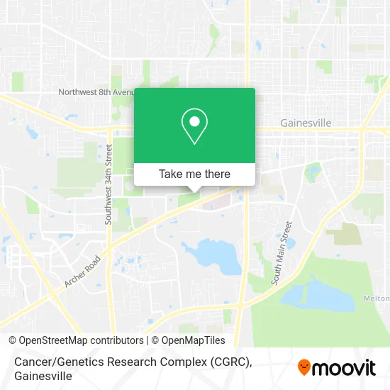 Cancer / Genetics Research Complex (CGRC) map