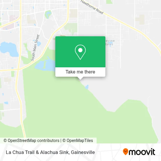 La Chua Trail & Alachua Sink map