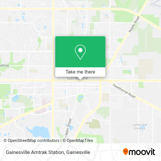 Gainesville Amtrak Station map