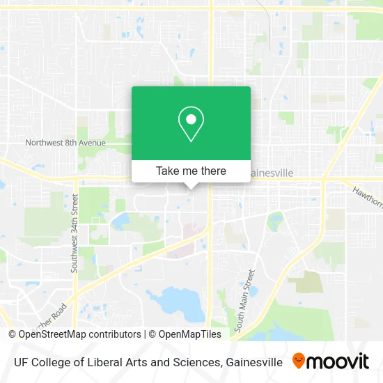 UF College of Liberal Arts and Sciences map
