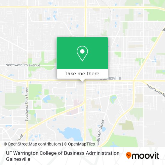 Mapa de UF Warrington College of Business Administration