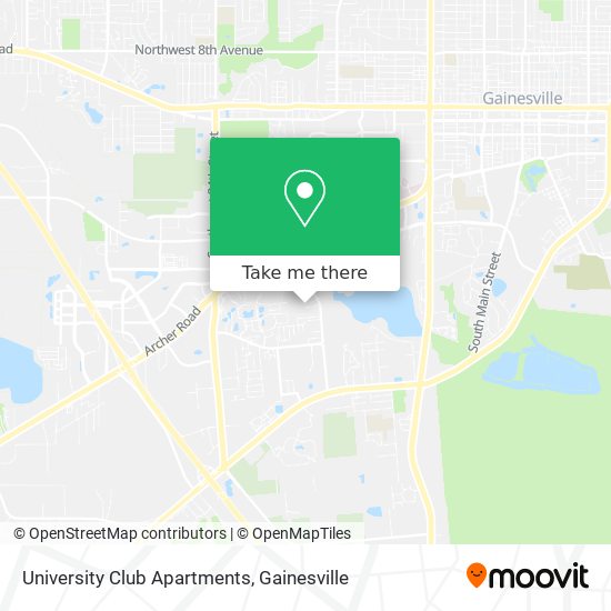 University Club Apartments map