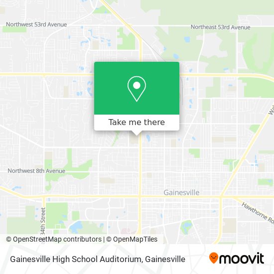 Gainesville High School Auditorium map