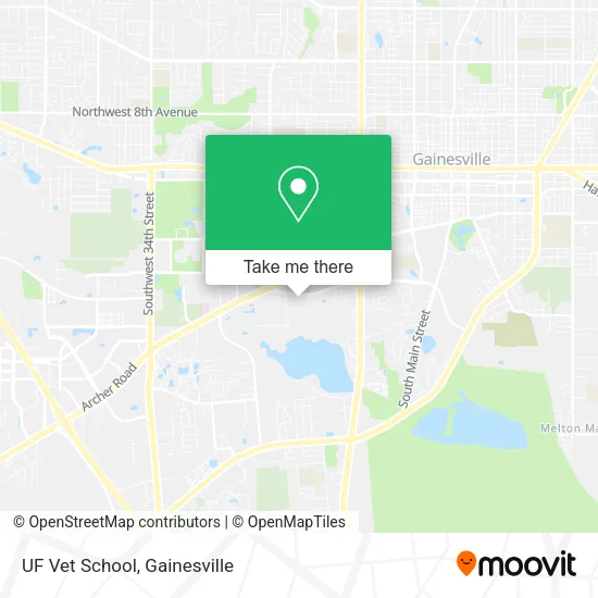 UF Vet School map