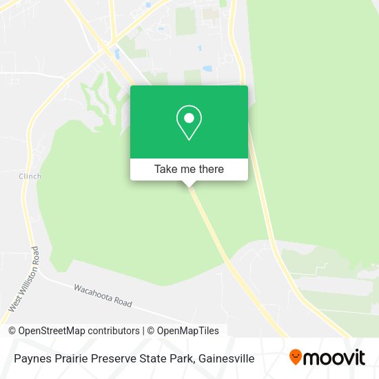 Mapa de Paynes Prairie Preserve State Park
