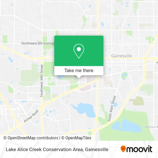 Lake Alice Creek Conservation Area map