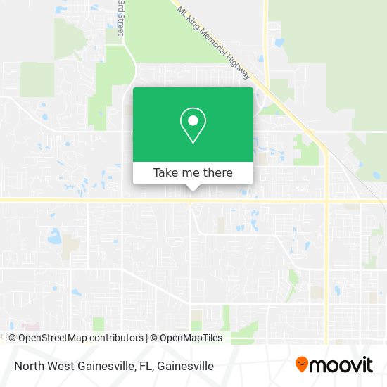 North West Gainesville, FL map