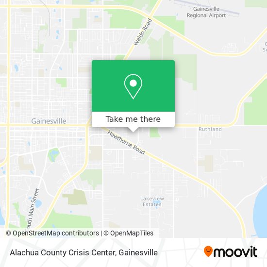 Alachua County Crisis Center map
