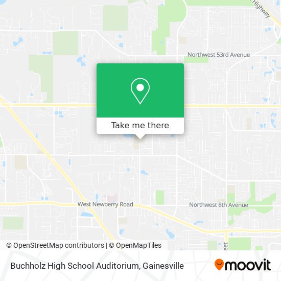 Buchholz High School Auditorium map