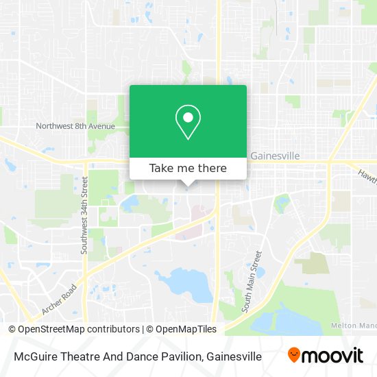 McGuire Theatre And Dance Pavilion map