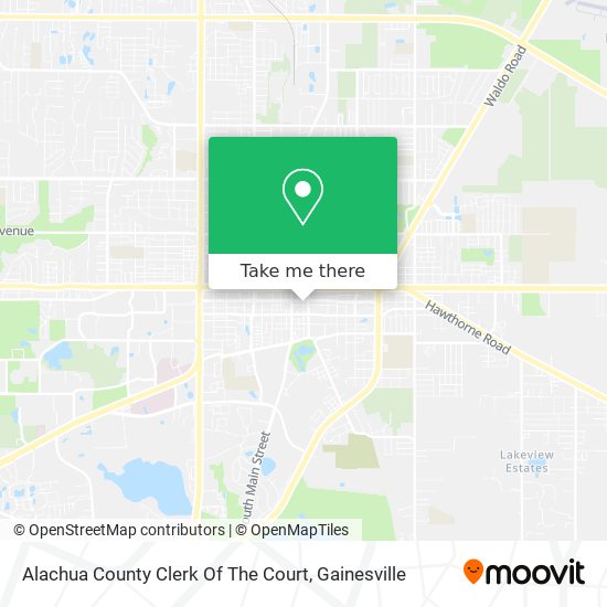 Alachua County Clerk Of The Court map