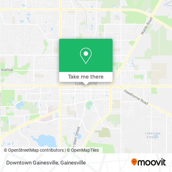 Downtown Gainesville map