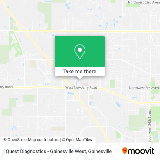 Quest Diagnostics - Gainesville West map