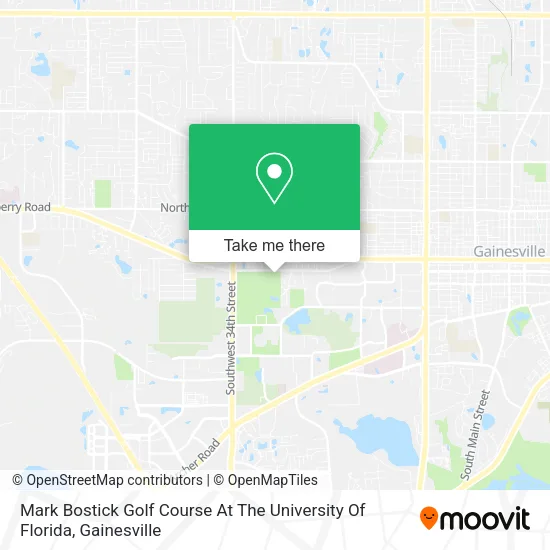 Mark Bostick Golf Course At The University Of Florida map