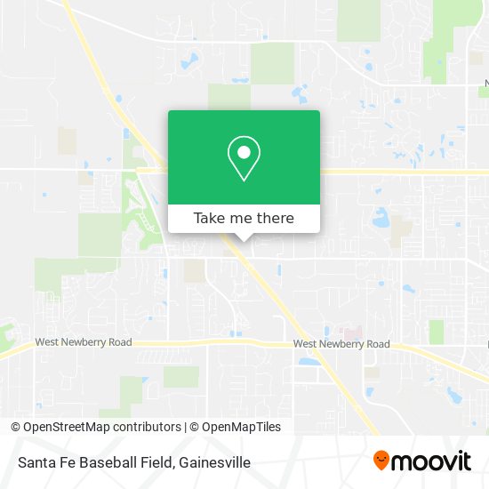Mapa de Santa Fe Baseball Field