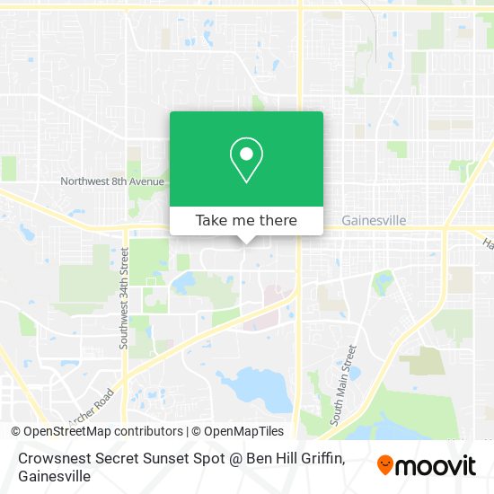 Mapa de Crowsnest Secret Sunset Spot @ Ben Hill Griffin