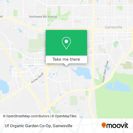 Uf Organic Garden Co-Op map