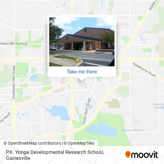 P.K. Yonge Developmental Research School map