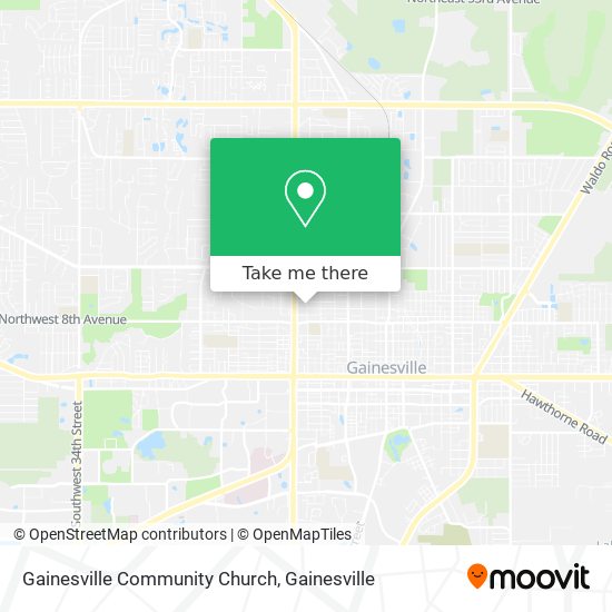 Gainesville Community Church map