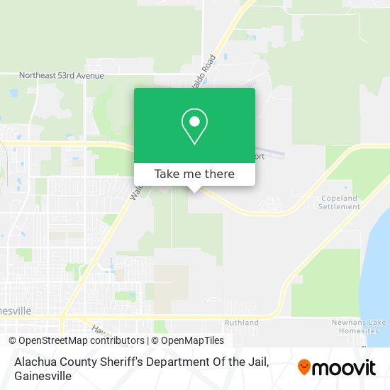 Mapa de Alachua County Sheriff's Department Of the Jail