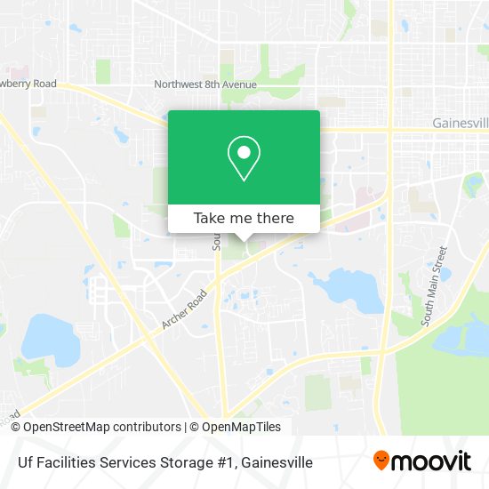 Mapa de Uf Facilities Services Storage #1