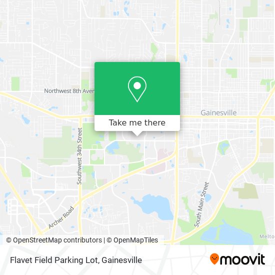 Flavet Field Parking Lot map