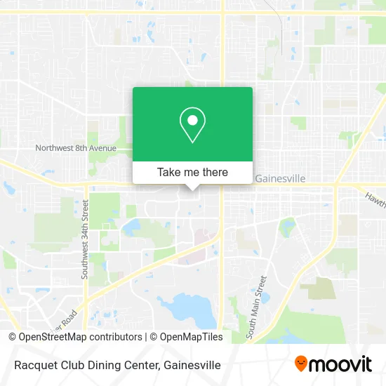 Racquet Club Dining Center map