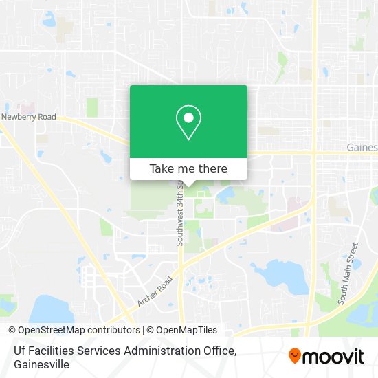 Uf Facilities Services Administration Office map