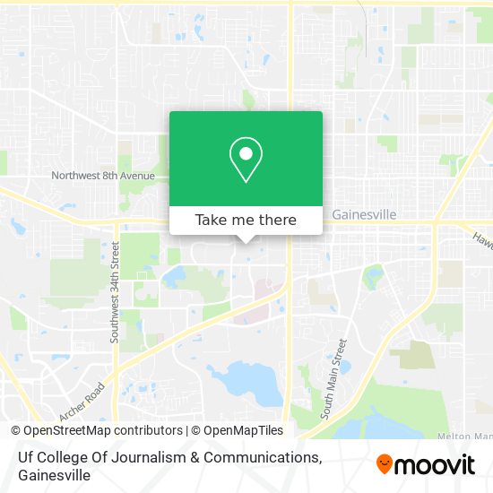 Uf College Of Journalism & Communications map