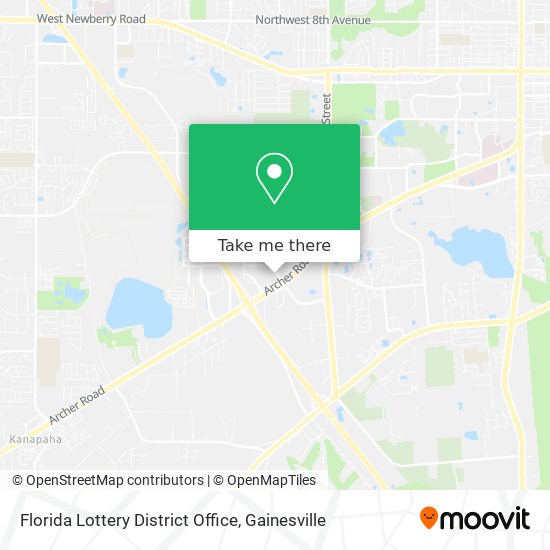 Mapa de Florida Lottery District Office