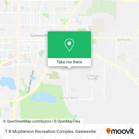 T B Mcpherson Recreation Complex map