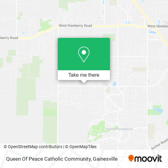 Queen Of Peace Catholic Community map
