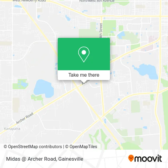 Midas @ Archer Road map