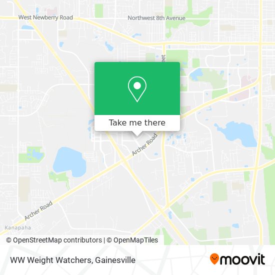 WW Weight Watchers map