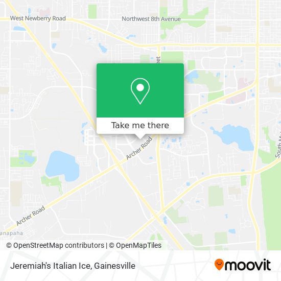 Jeremiah's Italian Ice map