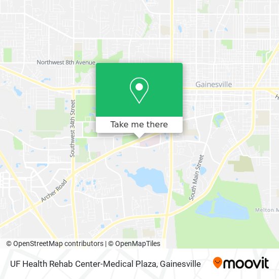Mapa de UF Health Rehab Center-Medical Plaza