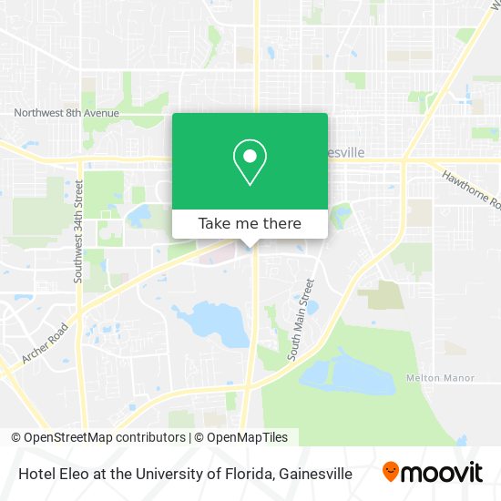 Mapa de Hotel Eleo at the University of Florida