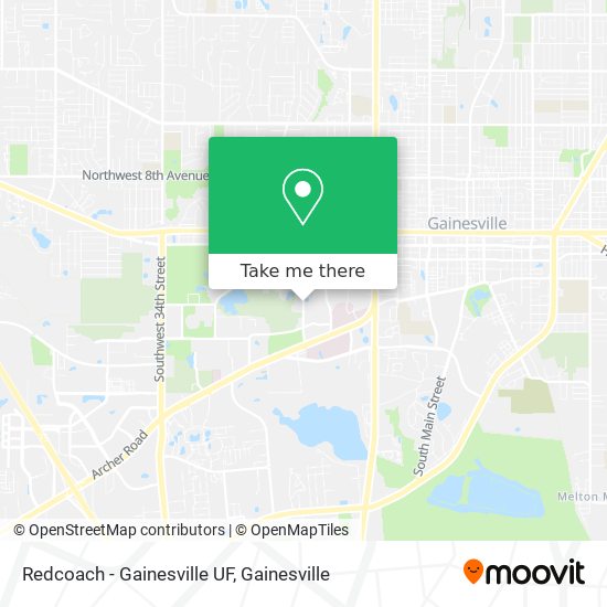 Mapa de Redcoach - Gainesville UF