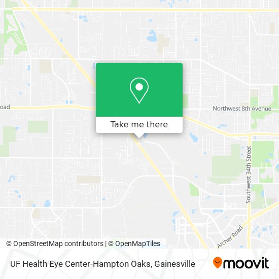 Mapa de UF Health Eye Center-Hampton Oaks