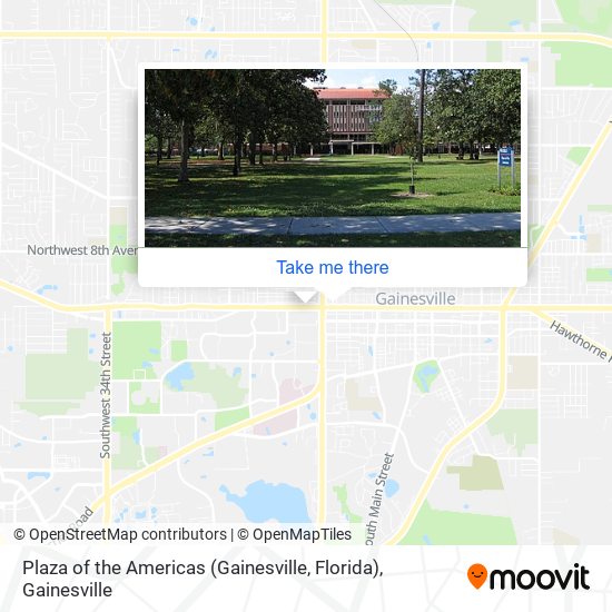 Plaza of the Americas (Gainesville, Florida) map